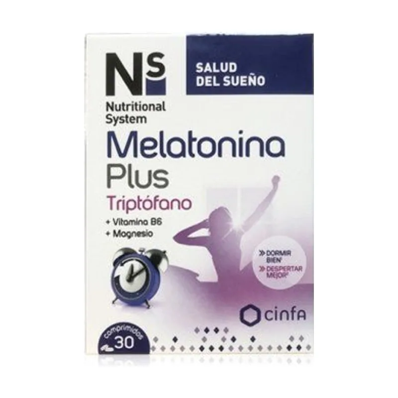 Nutritional System Ns Melatonina Plus Triptófano Complemento Alimenticio 30 comprimidos