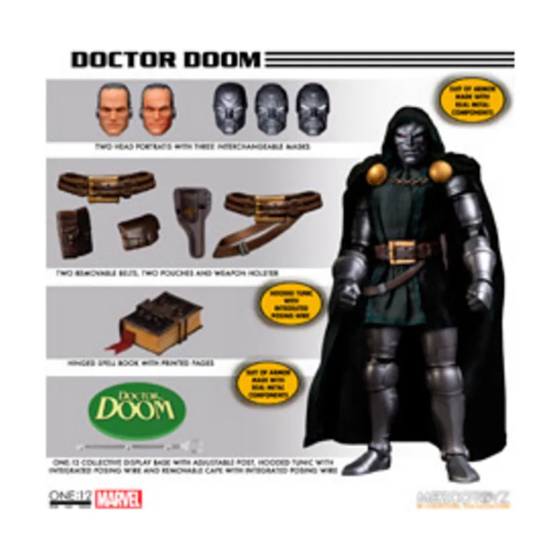 Mezco Toyz Doctor Doom Figura 17 cm Marvel The One:12 Collective