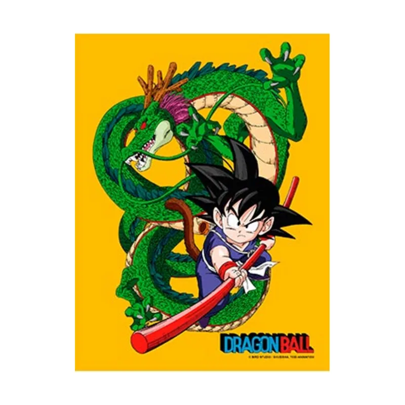 SD Toys Poster De Vidrio Goku Niño Y Shenron 30X40 Dragon Ball