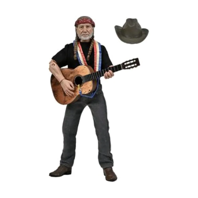 National Entertainment Collectibles Assoc. Willie Nelson Clothed Action Fig 20 cm