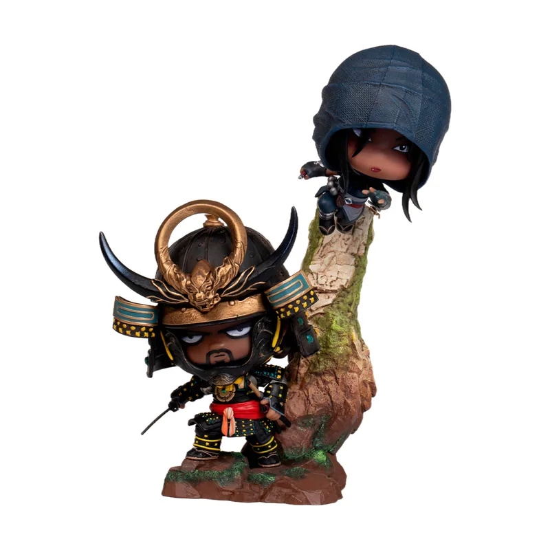 Pure Arts Figura Naoe & Yasuke Estatua Resina Qlectors Assassin's Creed Shadows