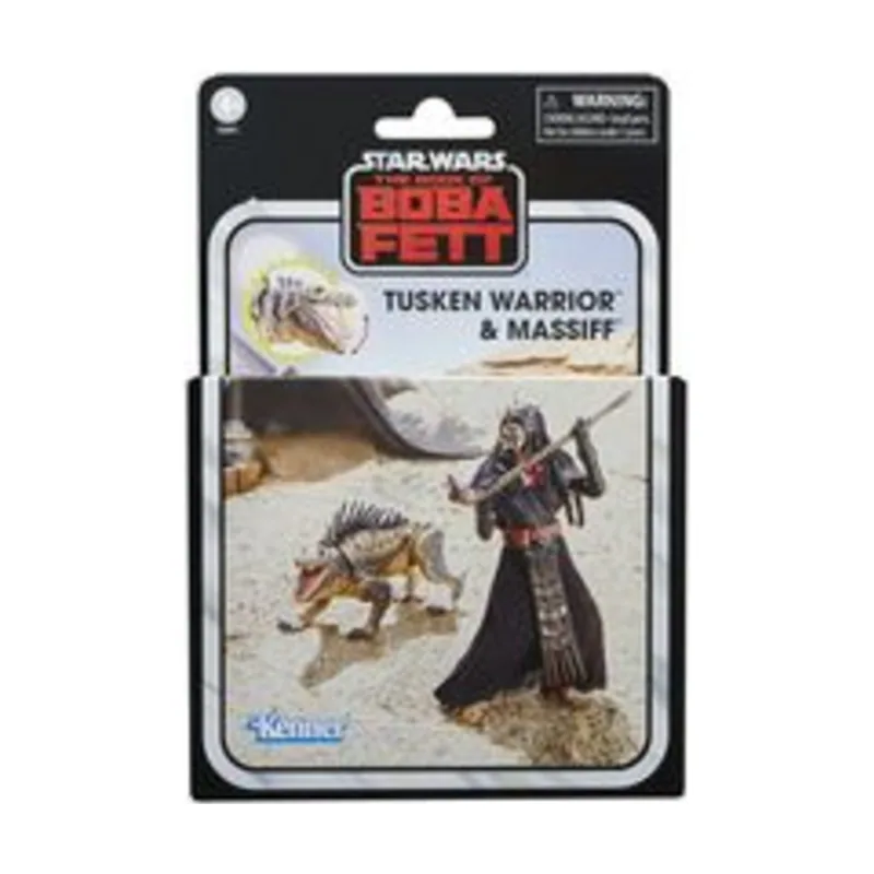 Hasbro Tusken Warrior & Massiff Set 2 Fig. 9.5 cm The Book Of Boba Fett Star Wars The Vintage Collection