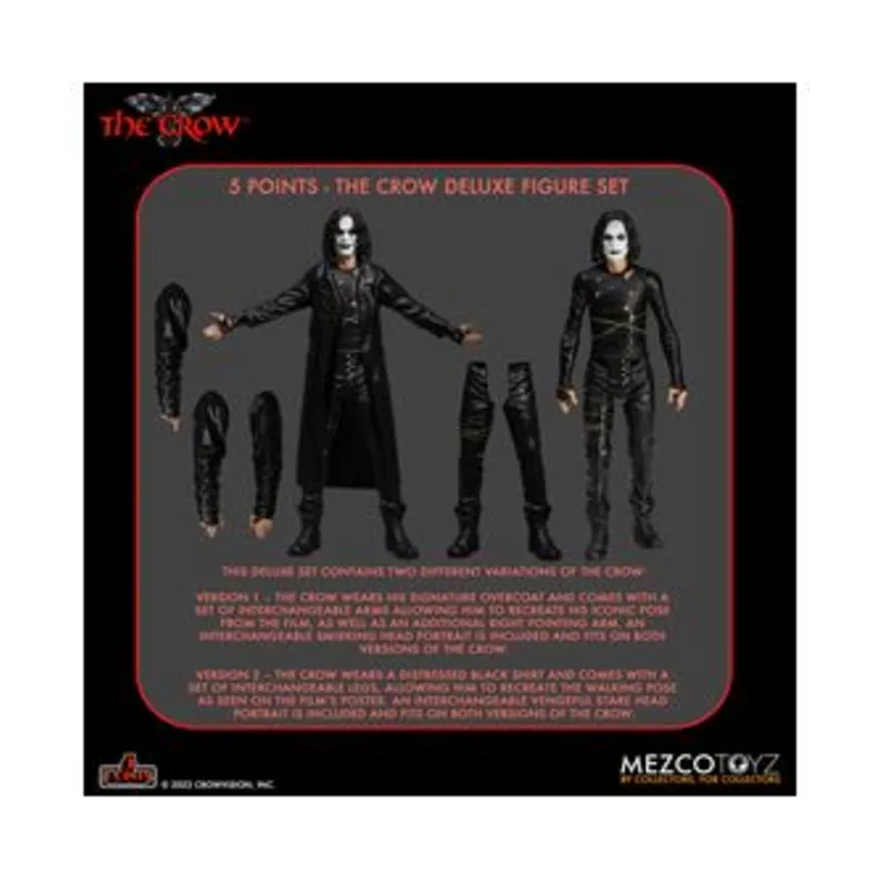 Mezco Toyz The Crow Deluxe Set 2 Fig. 10 cm The Crow 5 Points