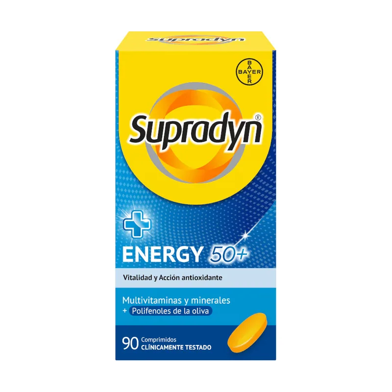 Supradyn Energy 50+ Vitaminas Adultos 90 comprimidos