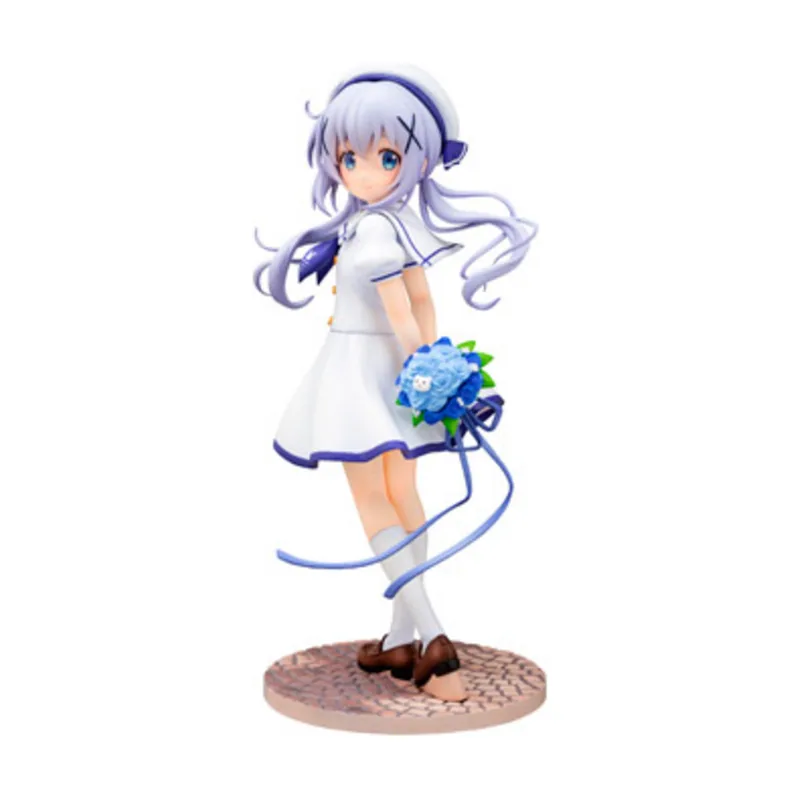 Good Smile Chino Summer Uniform Fig 21 cm Is The Order A Rabbit?1/7 Scale Re-Run