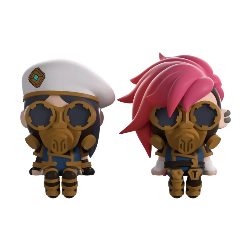 Youtooz Pack Figuras Caitlyn y Vi Taskforce Arcane League of Legends 10cm