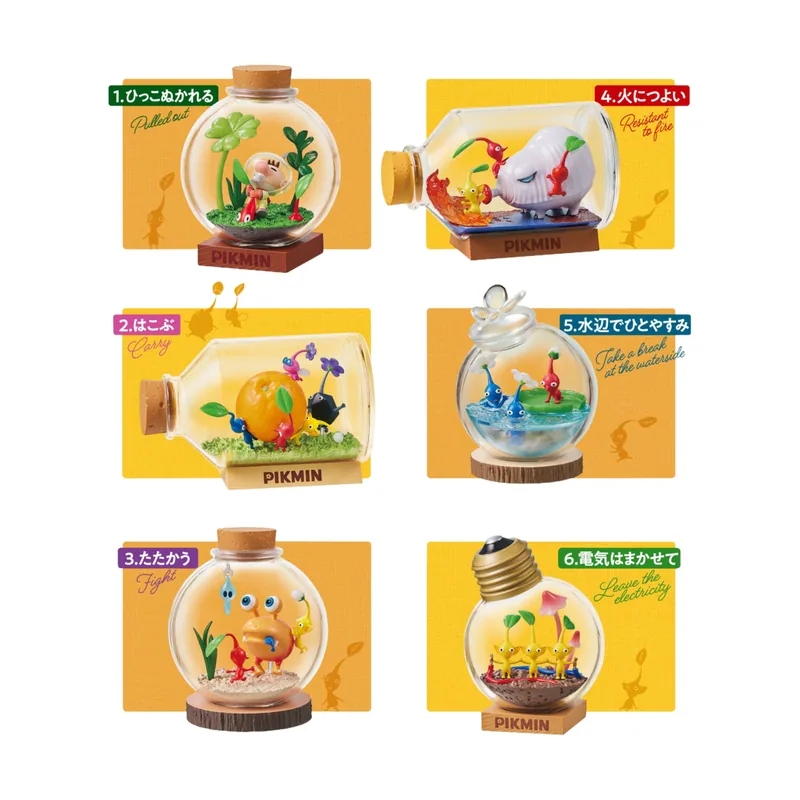 Re-Ment Pack 6 Minifiguras Pikmin Terrarium