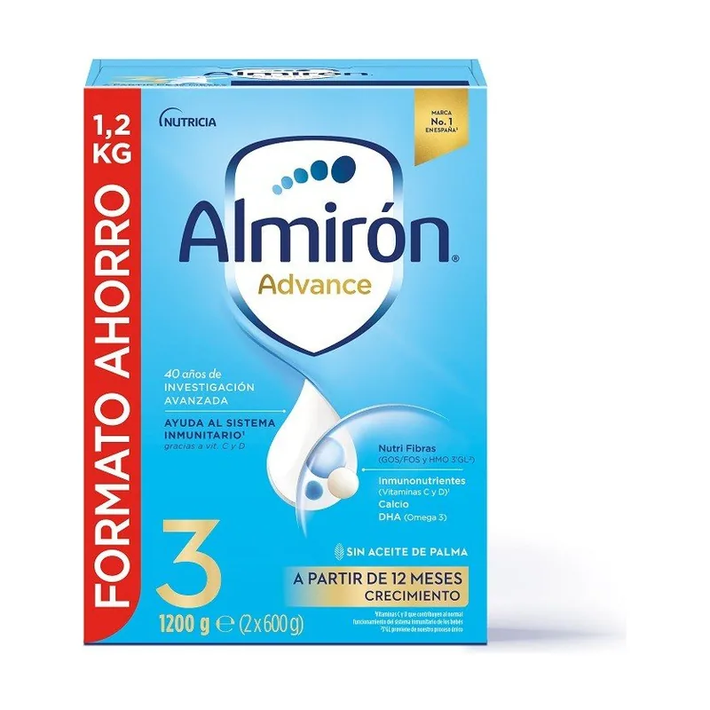Almirón Advance 3 con Pronutra Leche de Crecimiento 1200gr FÓRMULA
