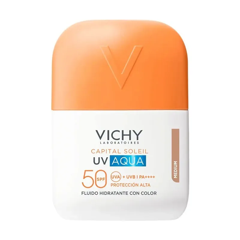 Vichy Capital Soleil Uv Aqua Spf50 Fluido Hidratante Con Medio 50 Ml