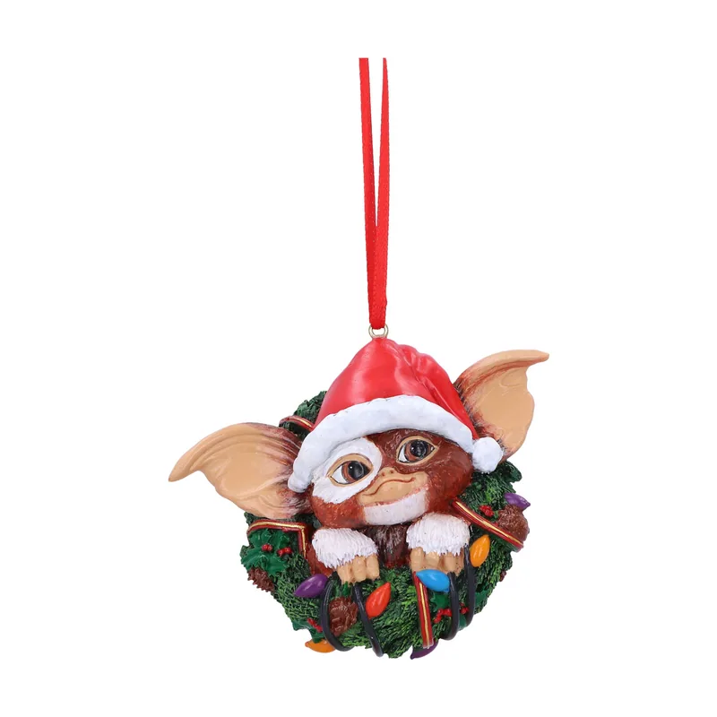 Nemesis Now Gremlins Gizmo in Wreath Hanging Ornament 10cm
