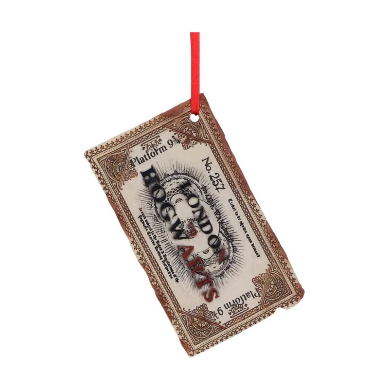 Nemesis Now Harry Potter Hogwarts Ticket Hanging Ornament
