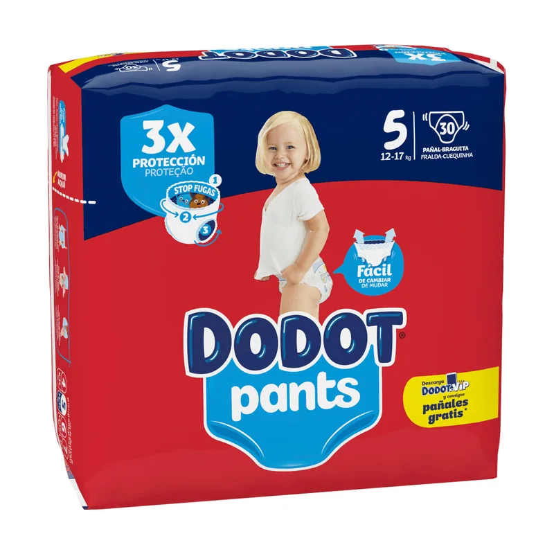 Dodot Pants Talla 5 12-17 Kg 30 unidades