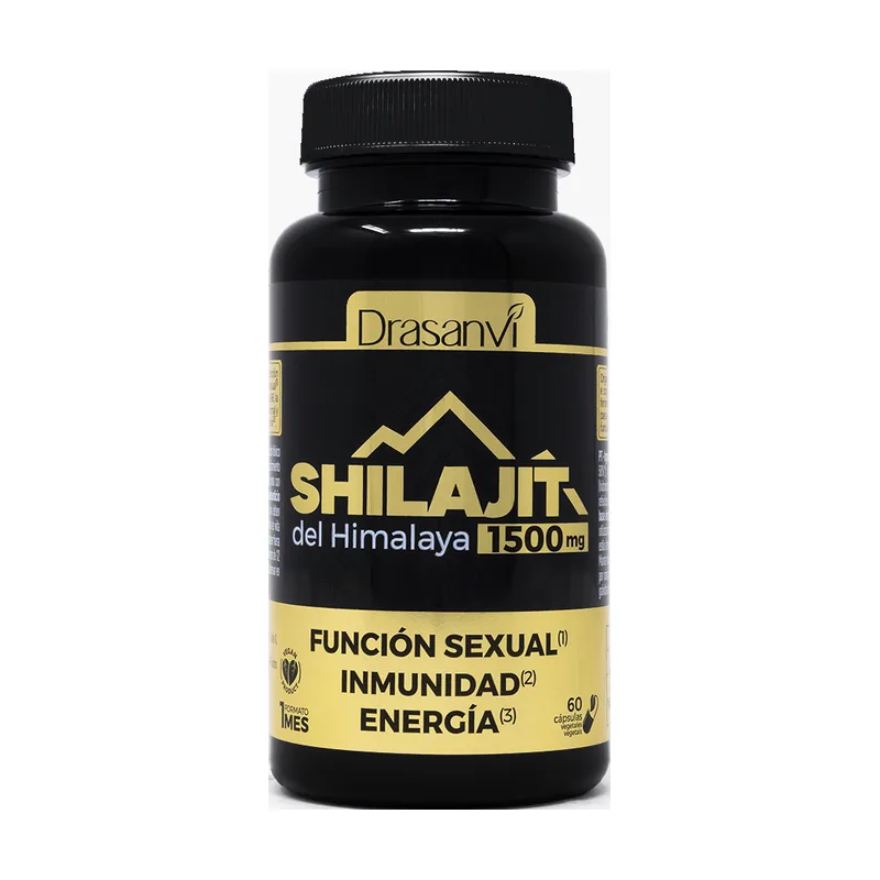 Drasanvi Shilajit del Himalaya 1500mg 60 cápsulas