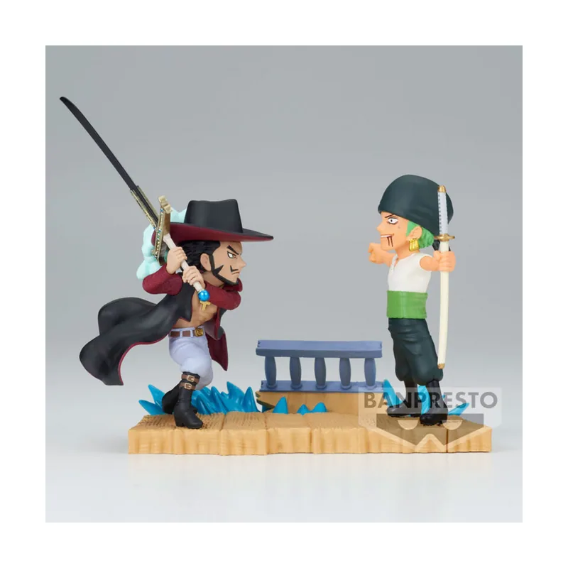 Banpresto Figura Roronoa Zoro VS Dracule Mihawk Log Stories One Piece 7cm