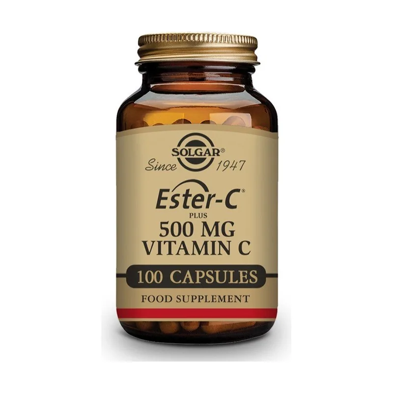 Solgar Ester-C Plus 500mg Vitamina C 100 Cápsulas Vegetales