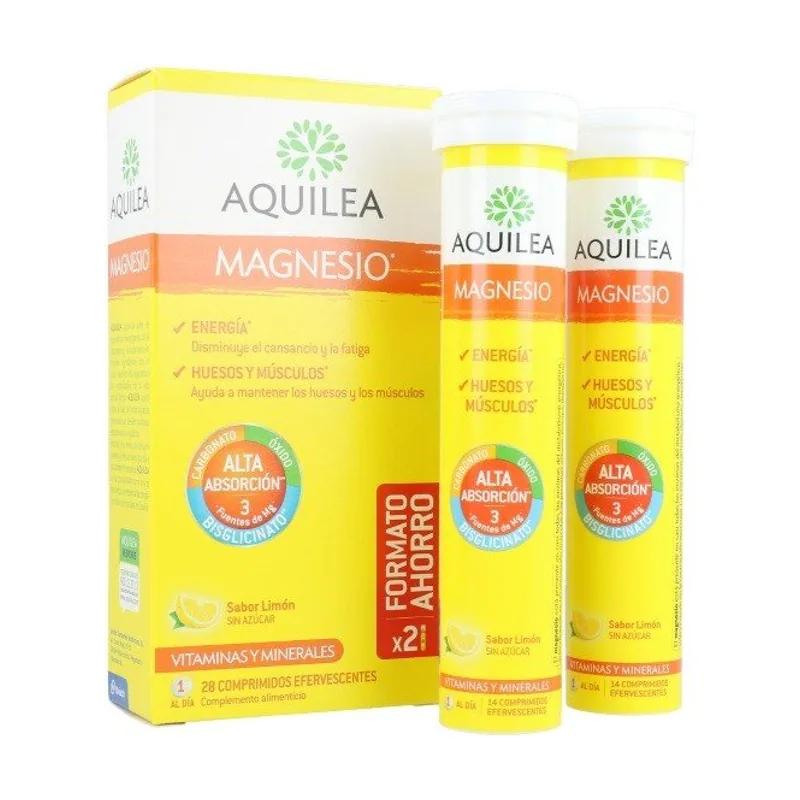 Aquilea Magnesio Sabor Limón 28 Comprimidos Efervescentes