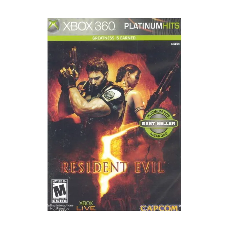Platinum Resident Evil 5 Hits Import Xbox 360