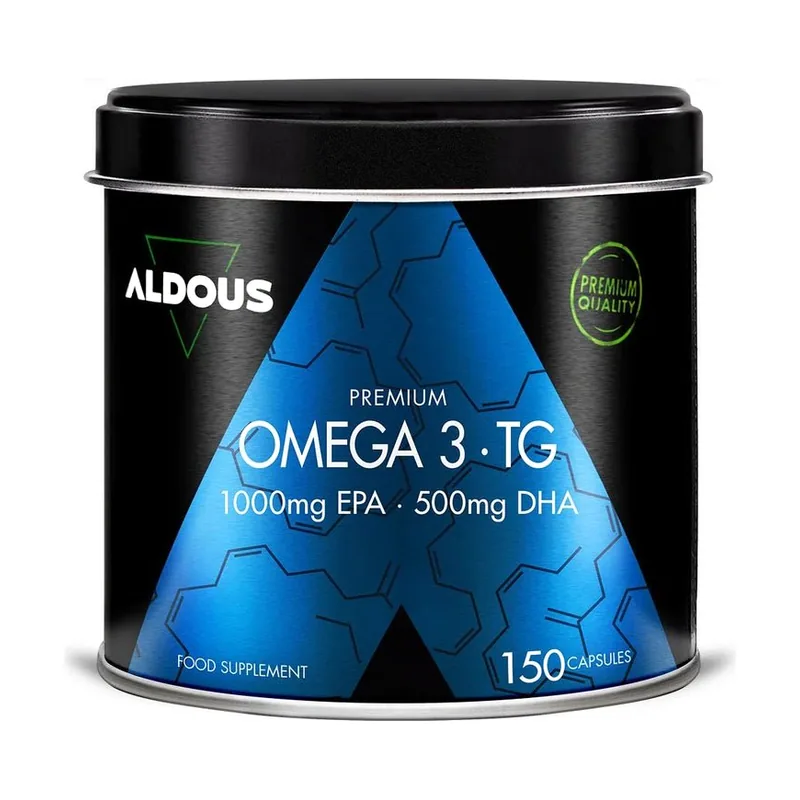 Aldous Bio Omega 3 Premium 1000 mg EPA y 500 mg DHA 150 Cápsulas