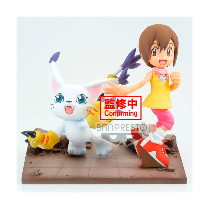 Banpresto Figura Hikari y Tailmon Adventure Archives Digimon Adventure 12cm