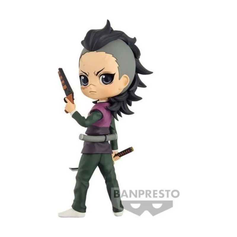 Banpresto Figura Genya Shinazugawa Demon Slayer Kimetsu no Yaiba Q posket 14cm