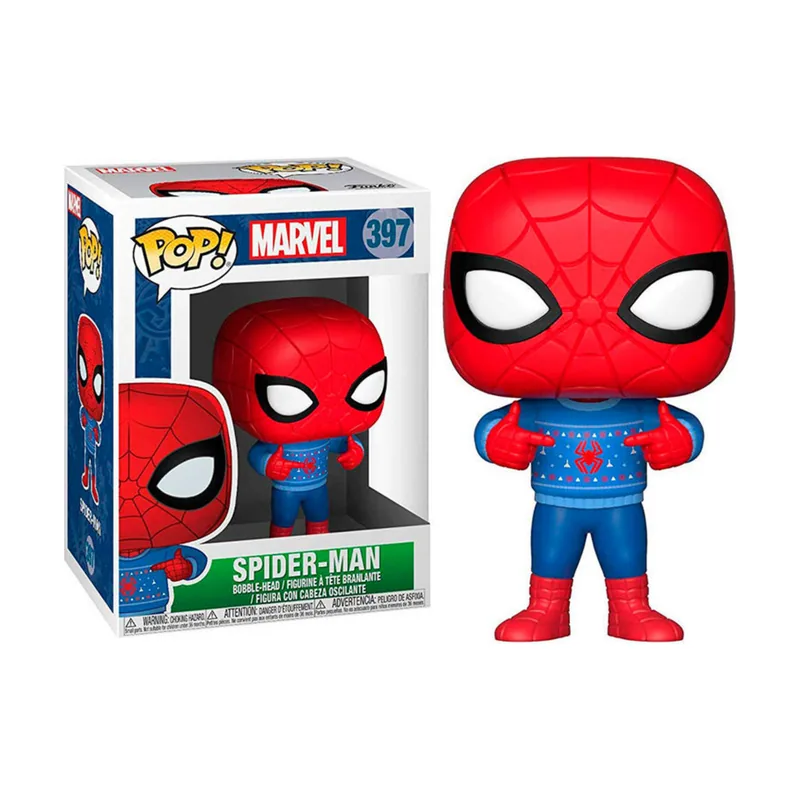 Funko Figura POP Marvel Holiday Spider-Man with Ugly Sweater