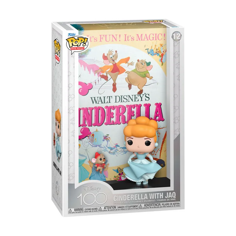 Funko Figura POP Movie Poster Disney 100th Anniversary Cenicienta