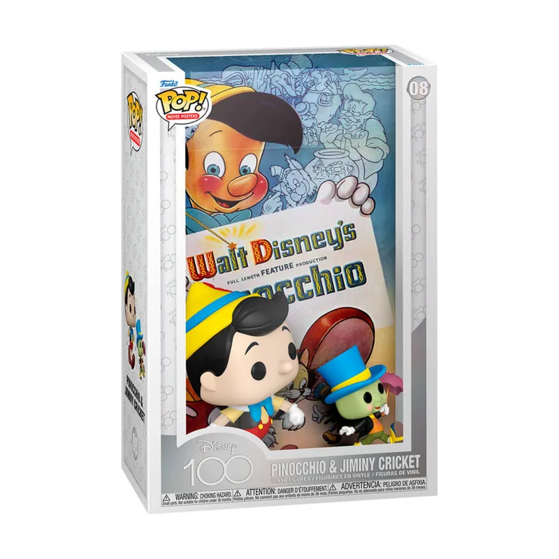 Funko Figura POP Movie Poster Disney 100th Pinocho