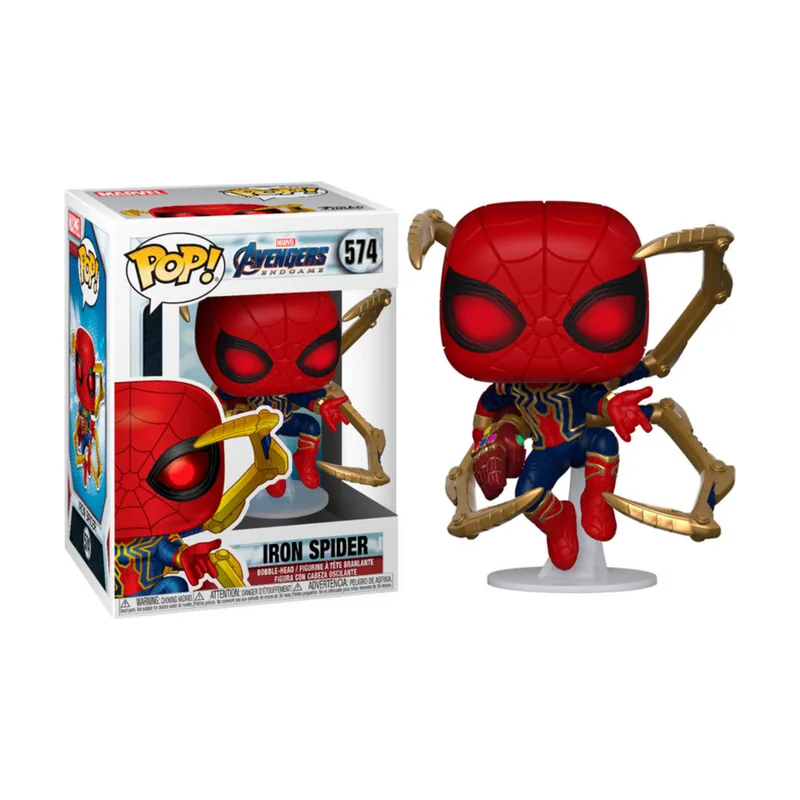 Funko Figura POP Marvel Vengadores Endgame Iron Spider with Nano Gauntlet