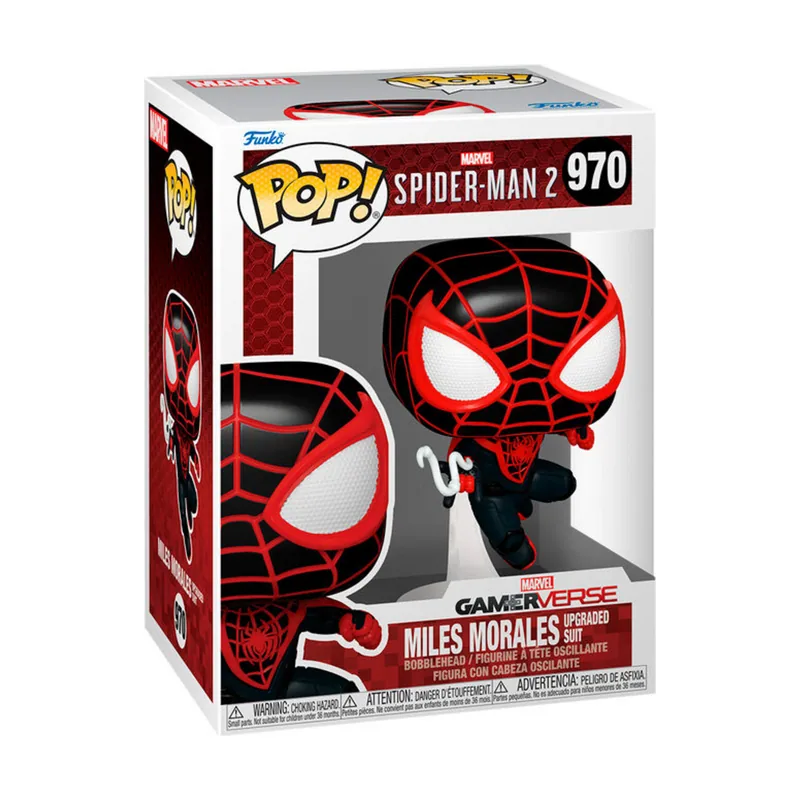 Funko Figura POP Marvel Spiderman 2 Miles Morales Upgraded Suit