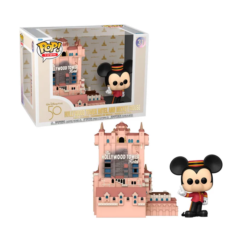 Funko Figura POP Walt Disney World 50th Anniversary Hollywood Tower Hotel and Mickey Mouse