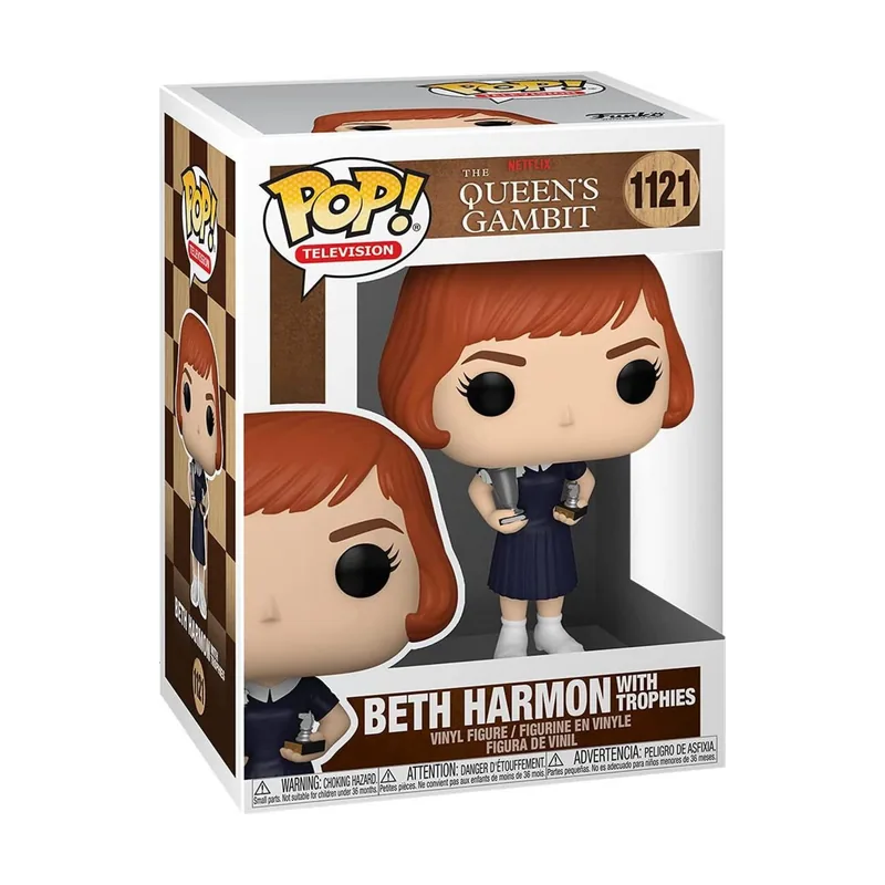 Funko Figura POP Gambito de Dama Beth with Trophies