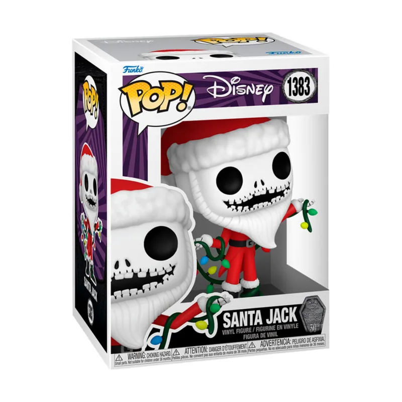 Funko Figura POP Disney Pesadilla Antes de Navidad 30th Anniversary Santa Jack