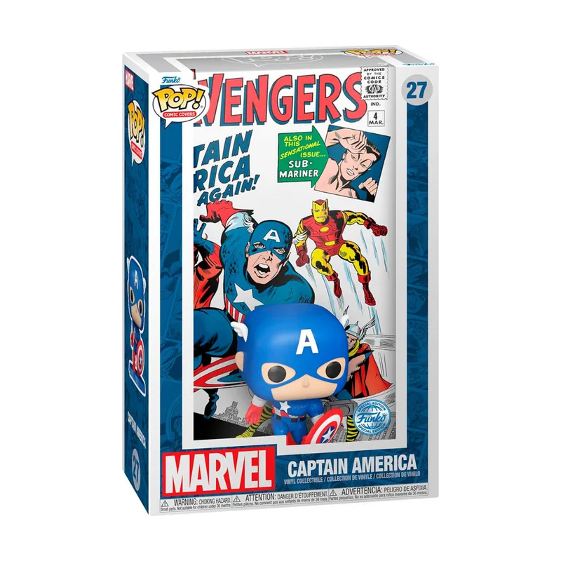 Funko Figura POP Comic Cover Marvel Avengers Capitan America