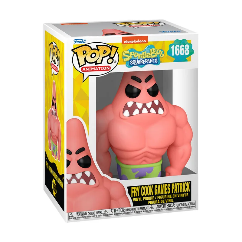 Funko Figura POP Bob Esponja Fry Cook Game Patrick
