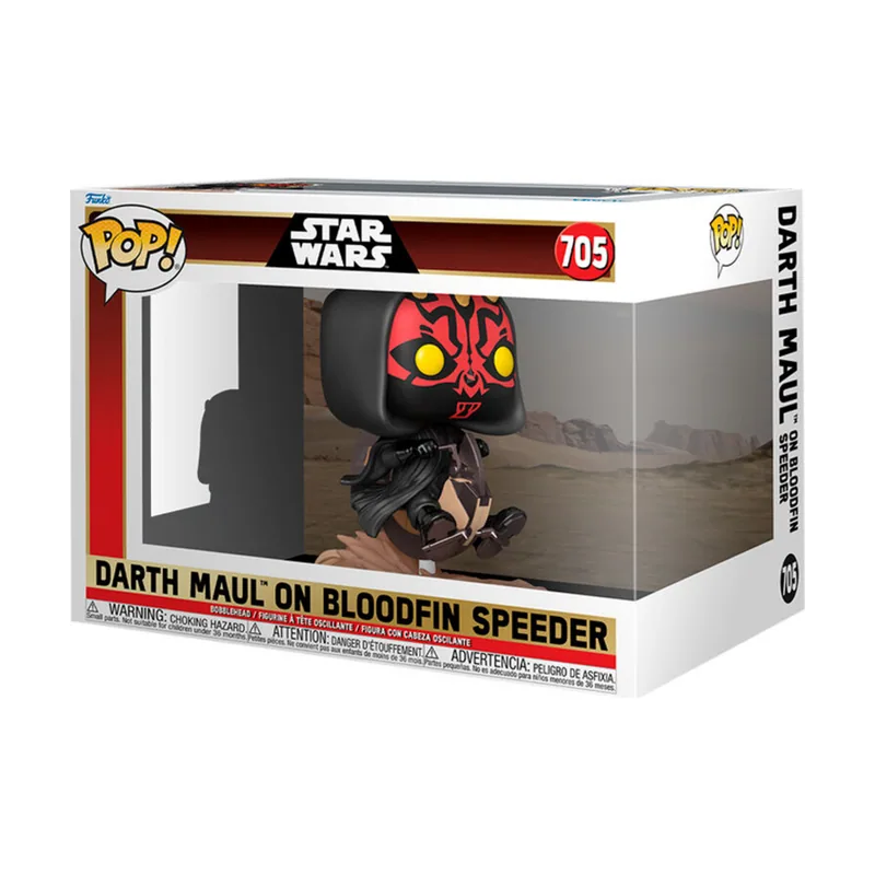 Funko Figura POP Rides Deluxe Star Wars Darth Maul On Bloodfin Speeder