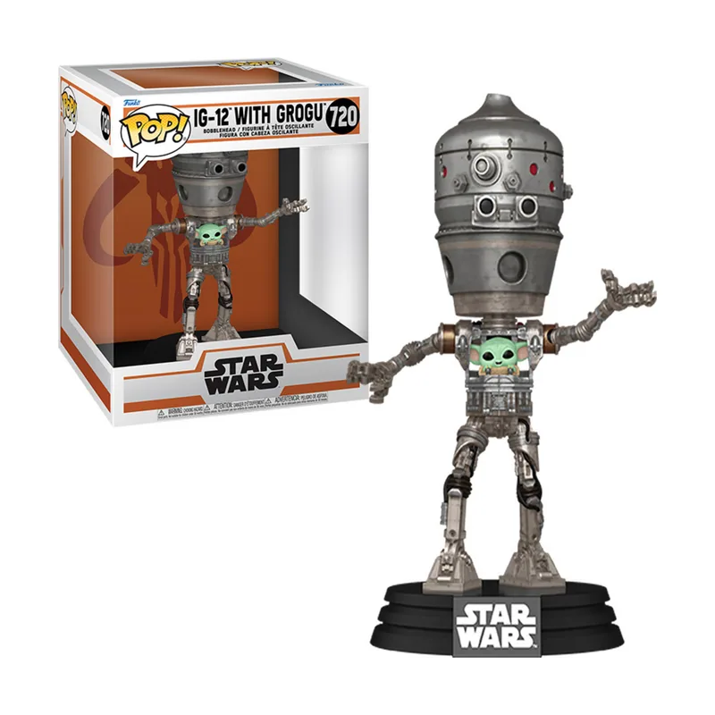 Funko The Mandalorian POP Deluxe Ig-12 With Grogu