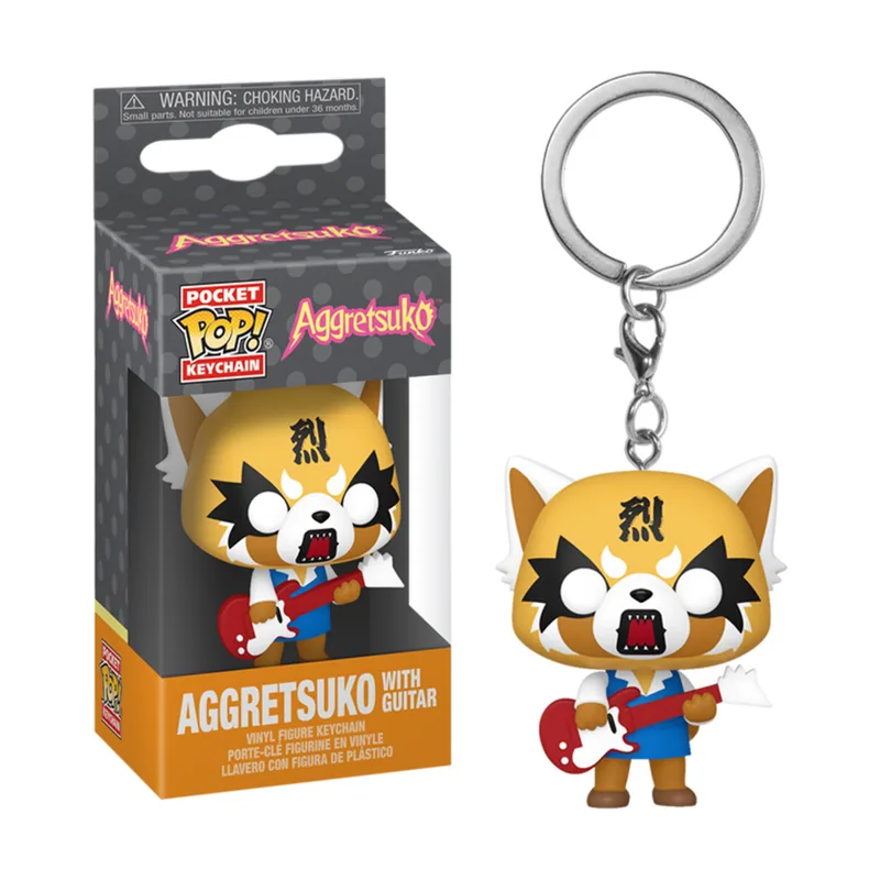 Funko Aggretsuko POP Keychain Aggretsuko With Guitar