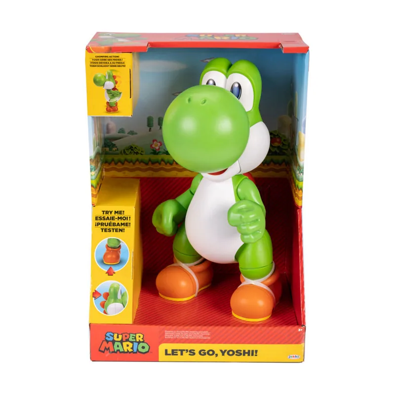 Jakks Pacific Figura interactiva Yoshi Lets Go Super Mario Bros 36cm