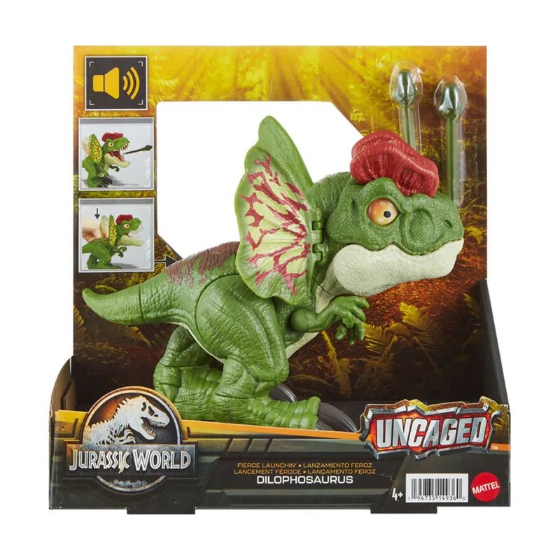 Mattel Figura Dilofosaurio Jurassic World 20cm