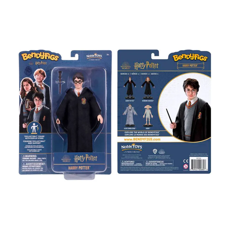 Noble Collection Figura Maleable Bendyfigs Harry con varita Harry Potter 19cm