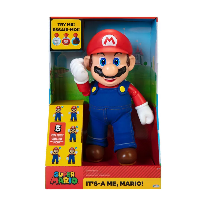 Jakks Pacific Figura interactiva ingles Its A Me Mario Super Mario Nintendo 36cm