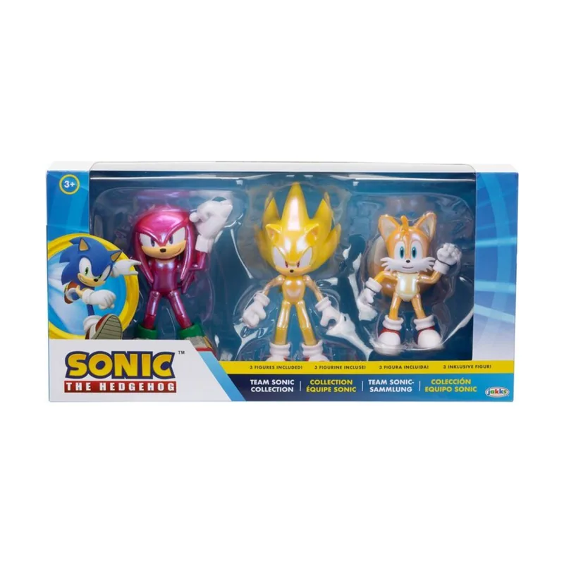 Jakks Pacific Blister 3 figura Ultimate Team Up Sonic the Hedgehog