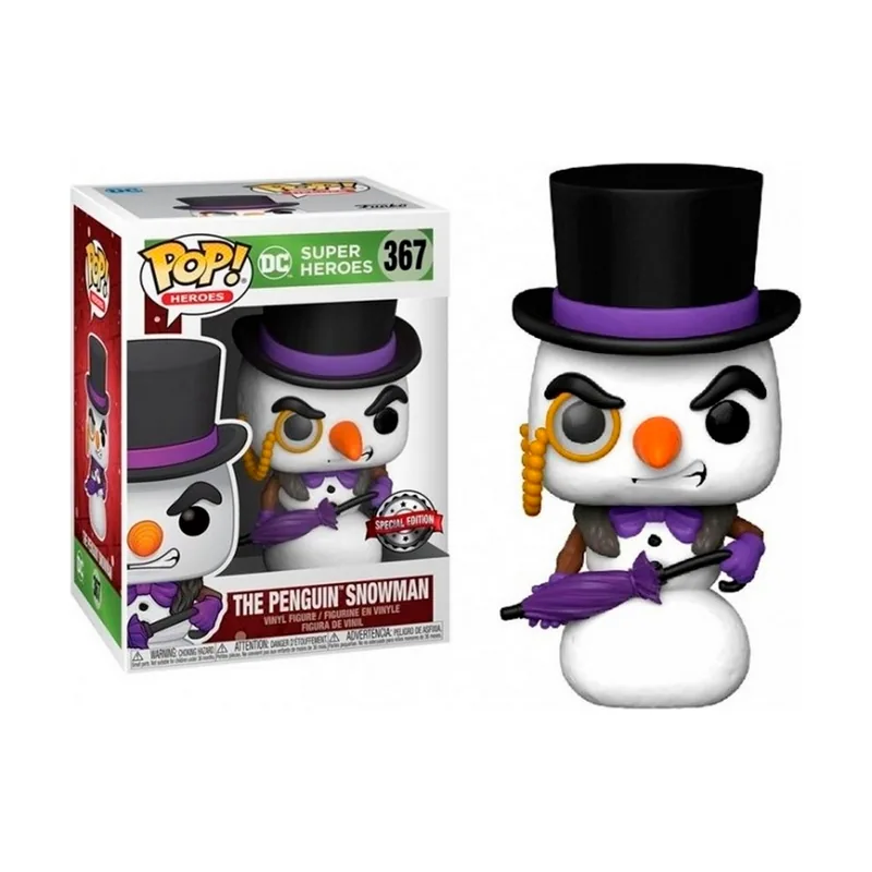 Funko Super Heroes POP The Penguin Snowman **Edición Especial**
