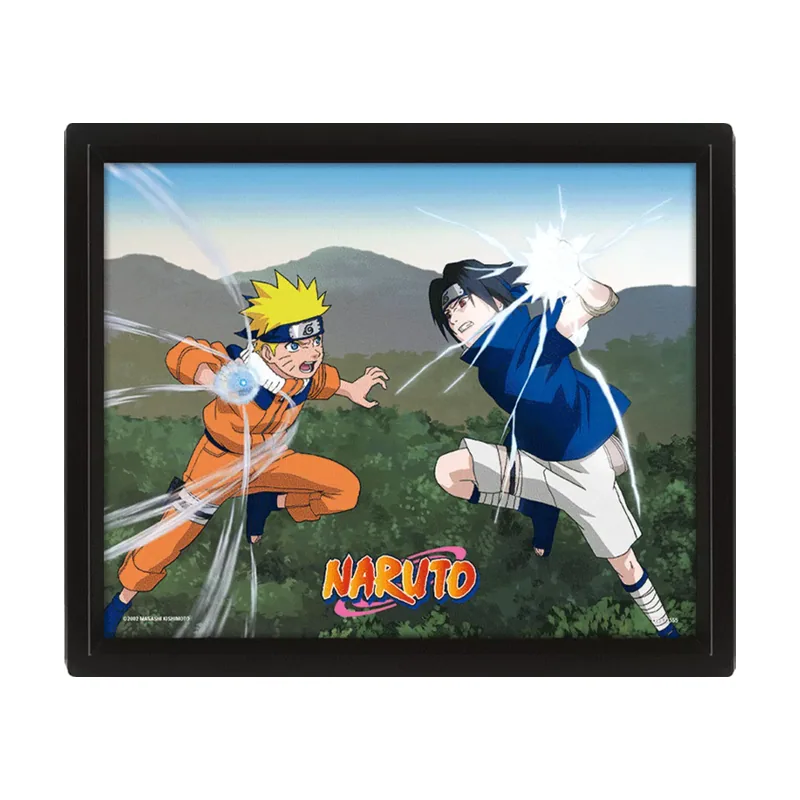 Pyramid Naruto Póster 3D A Clash Of Power