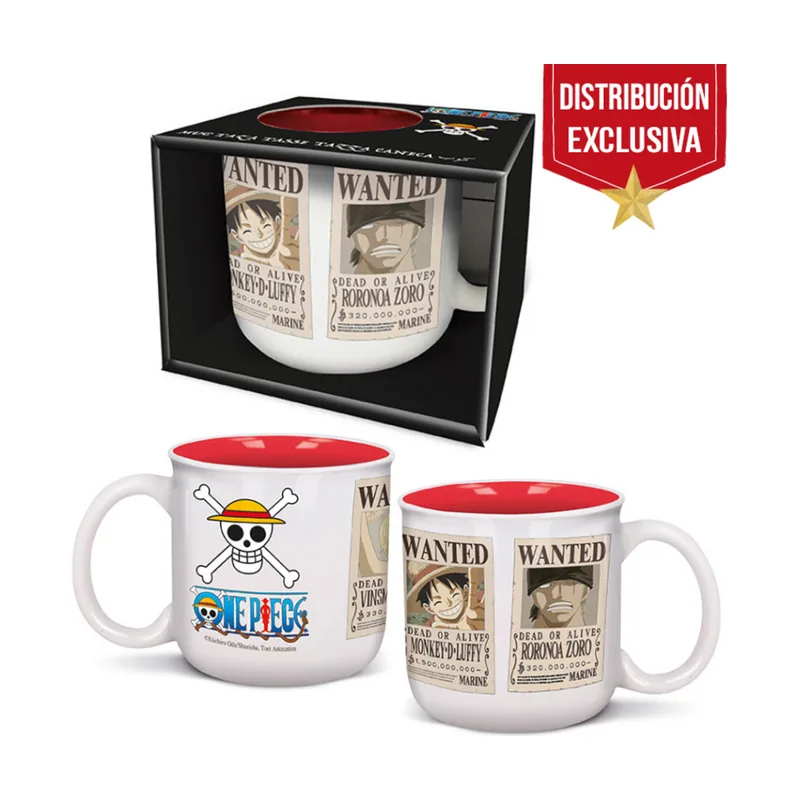 Stor One Piece Taza De 400 ml Desayuno Wanted