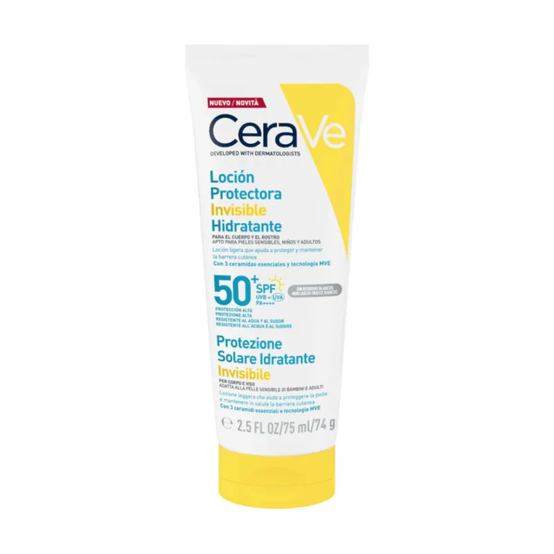 CeraVe Loción Protectora Invisible Hidratante Spf50+ 75 Ml