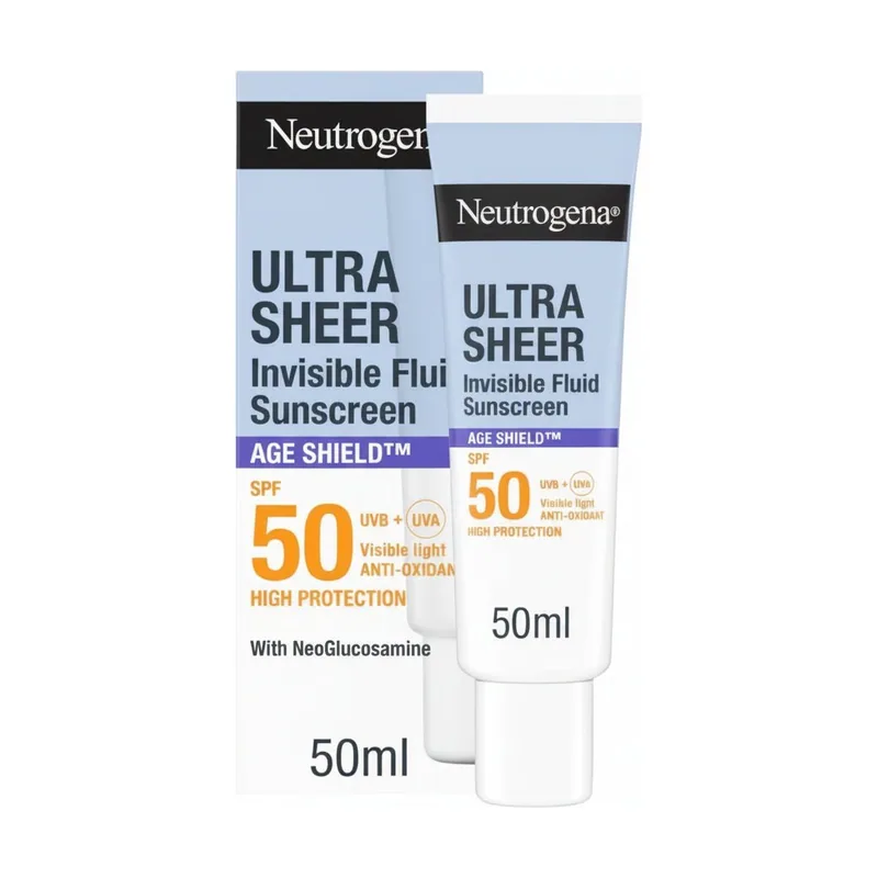 Johnson & Johnson Neutrogena Ultra Sheer Fluido Invisible Age Shield Spf50 50 Ml