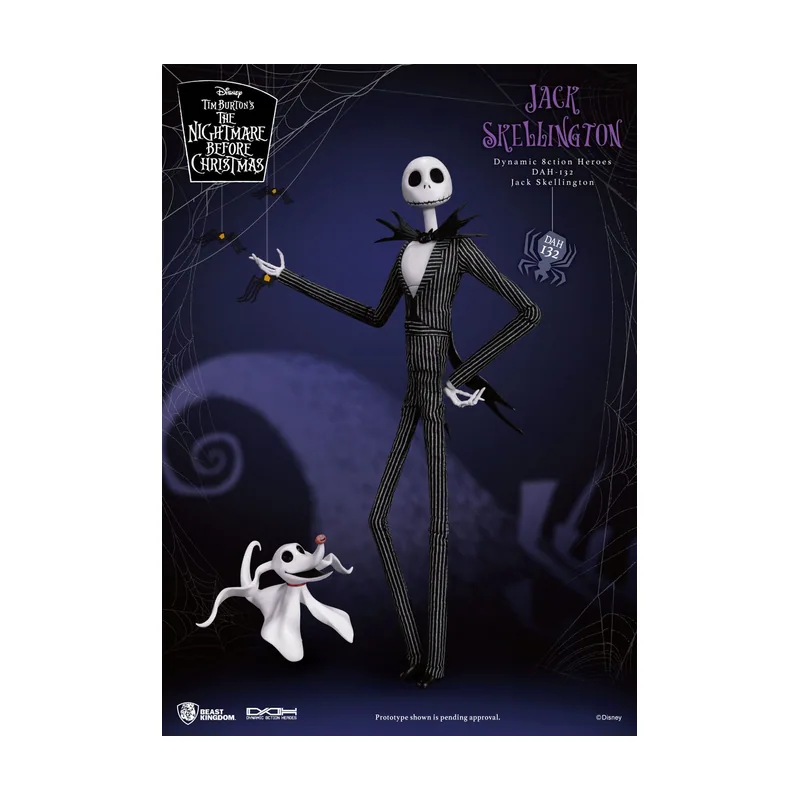 Beast Kingdom Figura Jack Skellington Pesadilla Antes de Navidad Dynamic 8ction Heroes 1/9 Toys