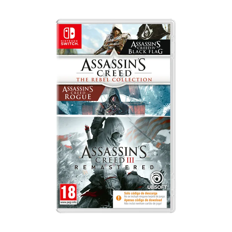 Ubisoft Assassin's Creed III + Rebel Collection bundle CIAB Switch