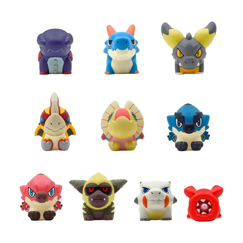 Capcom Pack 8 Minifiguras Monster Hunter Finger Puppet Monster